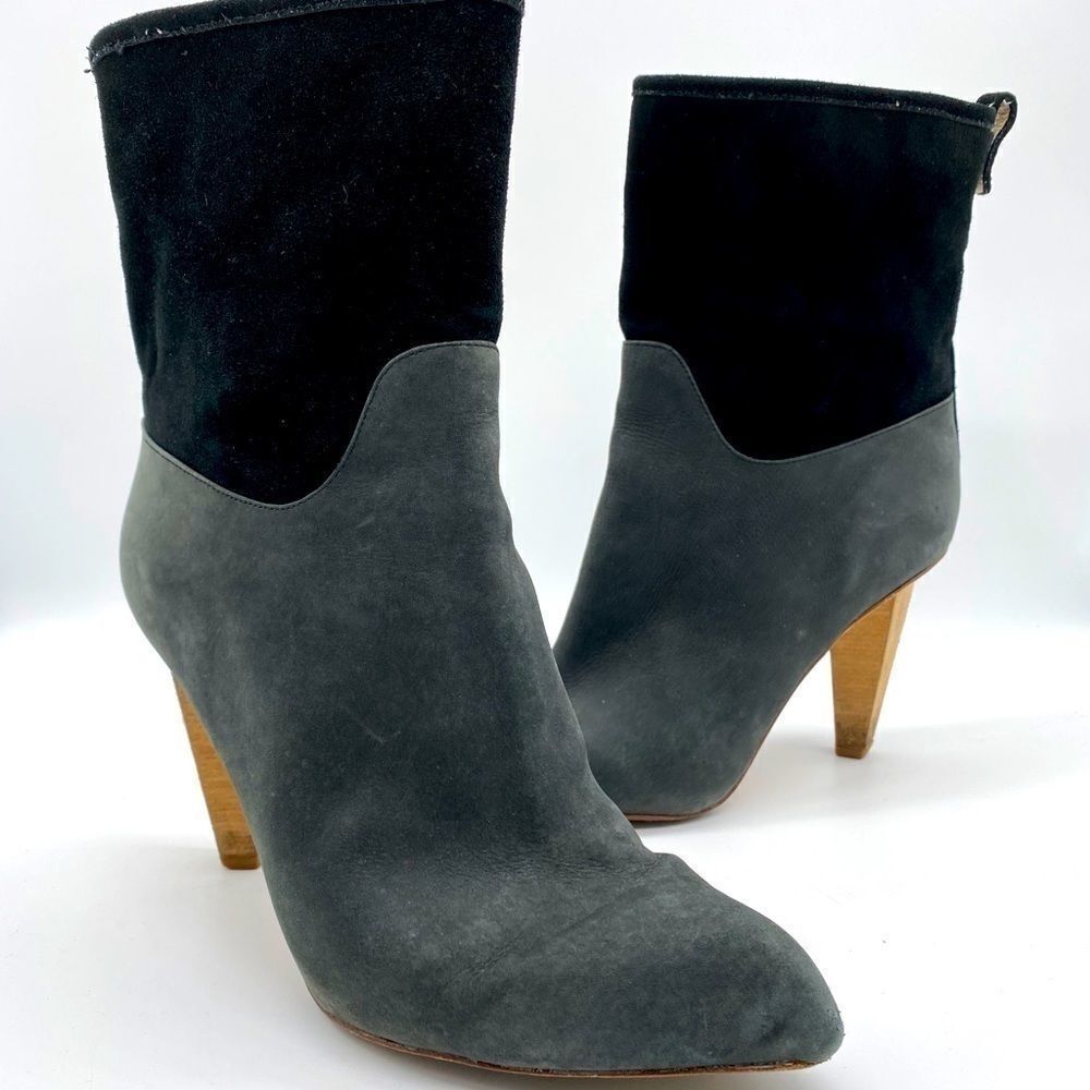 Matt Bernson two tone Suede heeled boots A6